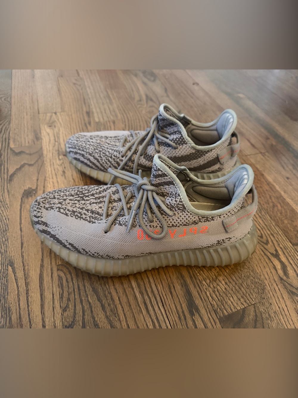 adidas Yeezy Boost 350 V2 Grey with Orange Accent